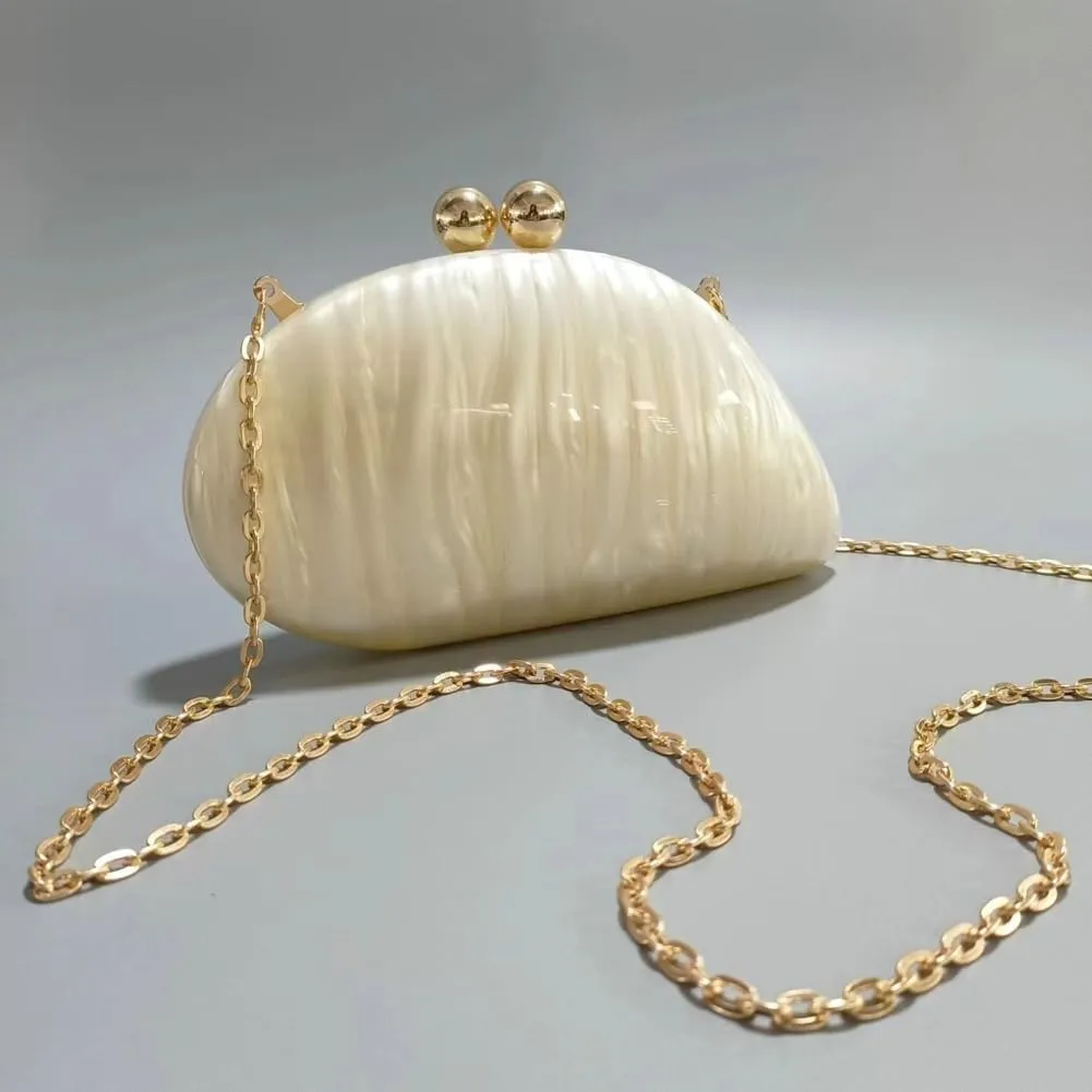 Acrylic Clutch Purses for Women Glitter Evening Handbag for Wedding Quilted Chain Ladies Party Prom Bags 2025