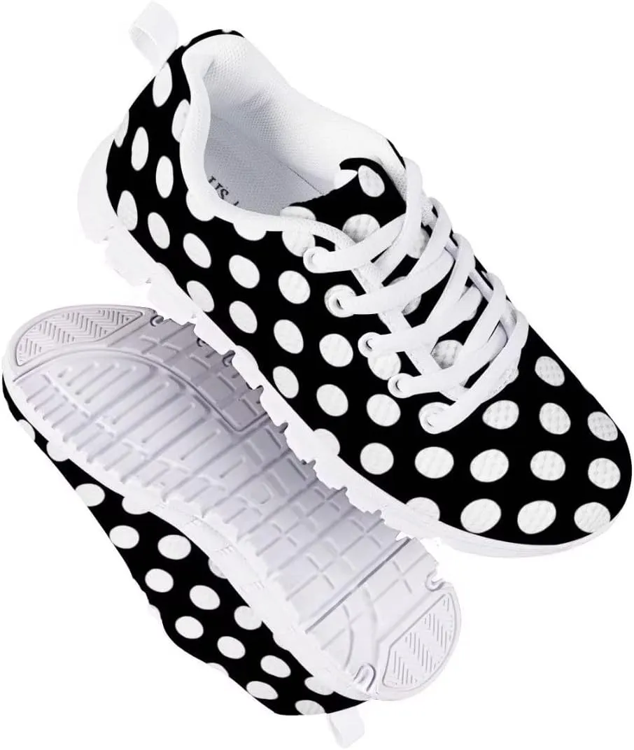 AmzPrint Colorful Bright Rainbow Spiral Tie Dye Girls Shoes Size 1 for School Running Comfy Mesh Upper Ladies Tennis Shoes