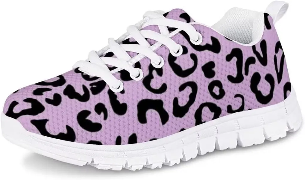 AmzPrint Cute Cartoon Fruit Print Mexican Avocado Shoes for Girls Fashion Lightweight Mesh Upper Lace-Up Flat Sneakers 10.5