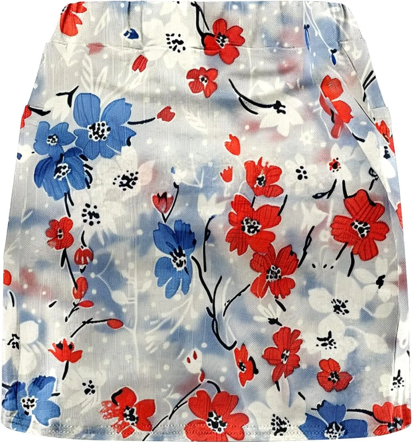 Athletic Skorts for Women Summer Trendy High Waisted Skirts with Shorts Underneath Stretch Workout Running Gym Shorts
