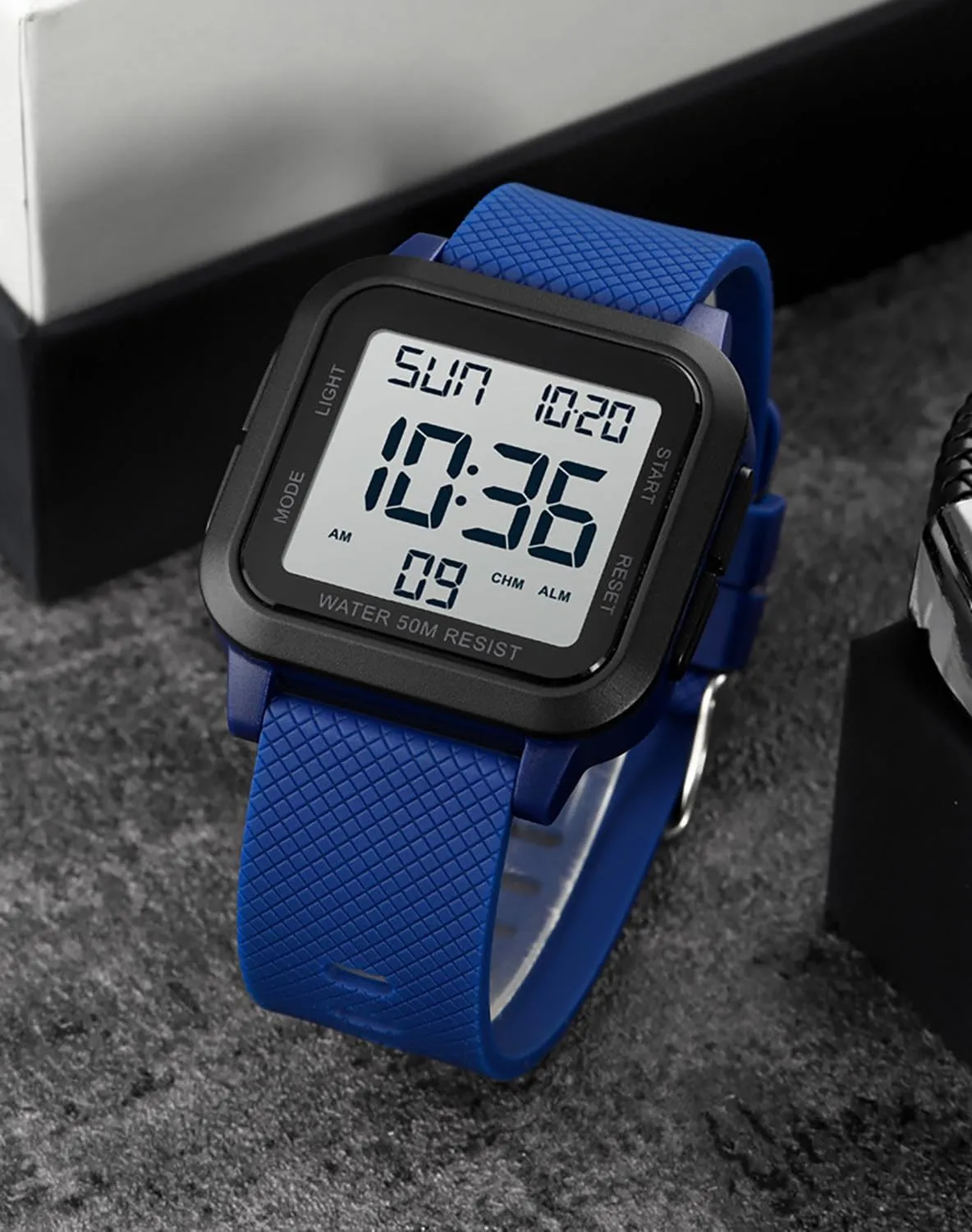 BESTKANG Unisex LED Digital Watch Women Men Digital Sports Watch Fashion Simple Luminous Waterproof Watch