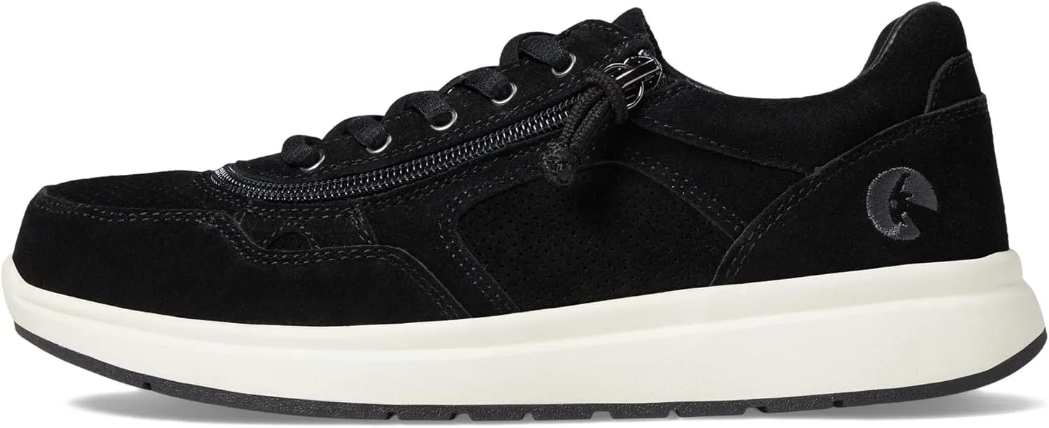 BILLY Footwear Comfort Jogger Sneakers for Women  Leather Upper  PU and Mesh Lining  Round Toe