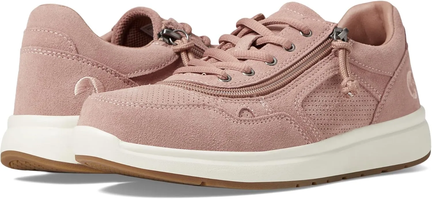 BILLY Footwear Comfort Jogger Sneakers for Women  Leather Upper  PU and Mesh Lining  Round Toe