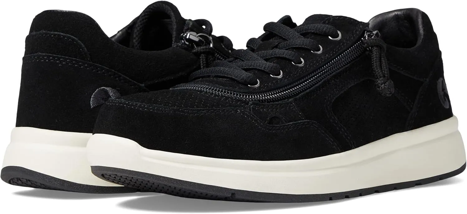 BILLY Footwear Comfort Jogger Sneakers for Women  Leather Upper  PU and Mesh Lining  Round Toe