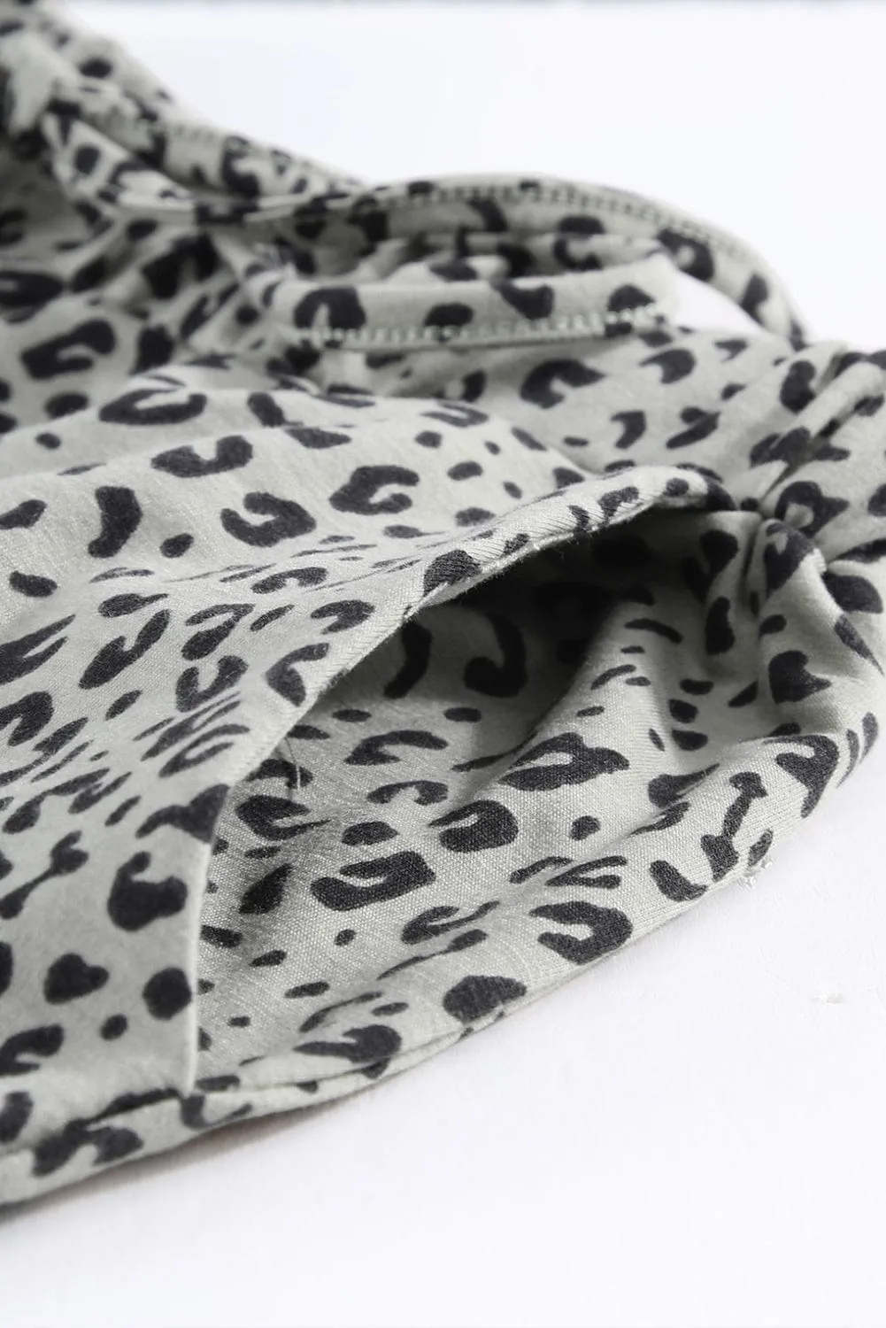 Breezy Khaki Leopard Print Joggers