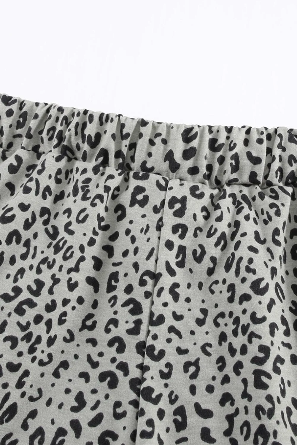Breezy Khaki Leopard Print Joggers