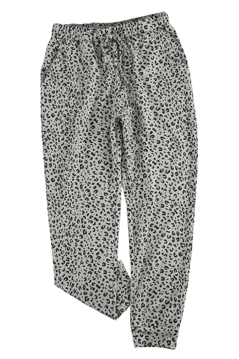Breezy Khaki Leopard Print Joggers
