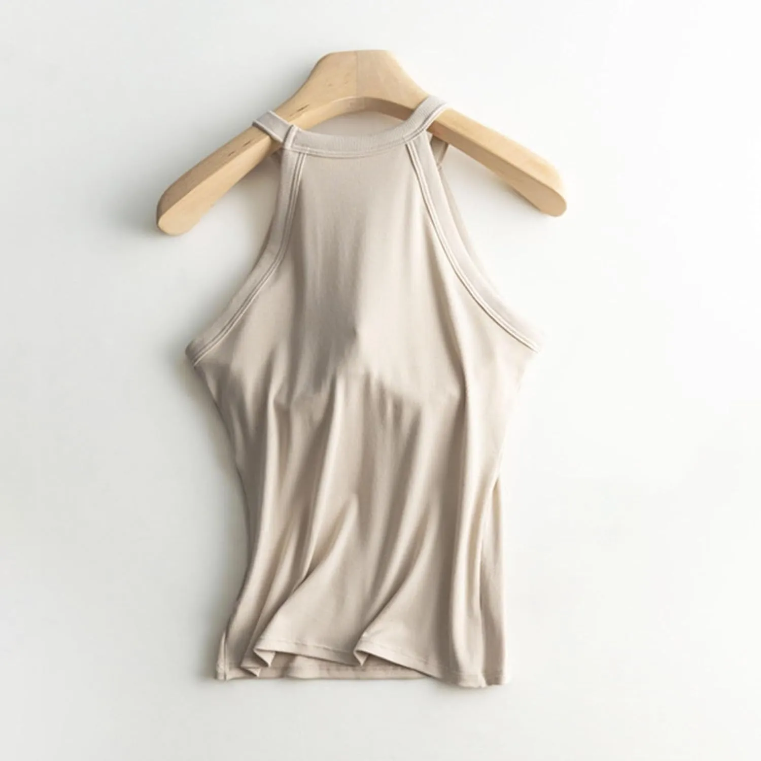 Built in Bra Tank Tops for Women 2025 Summer Casual Adjustable Spaghetti Strap Camisole Plus Size Cotton Workout Top