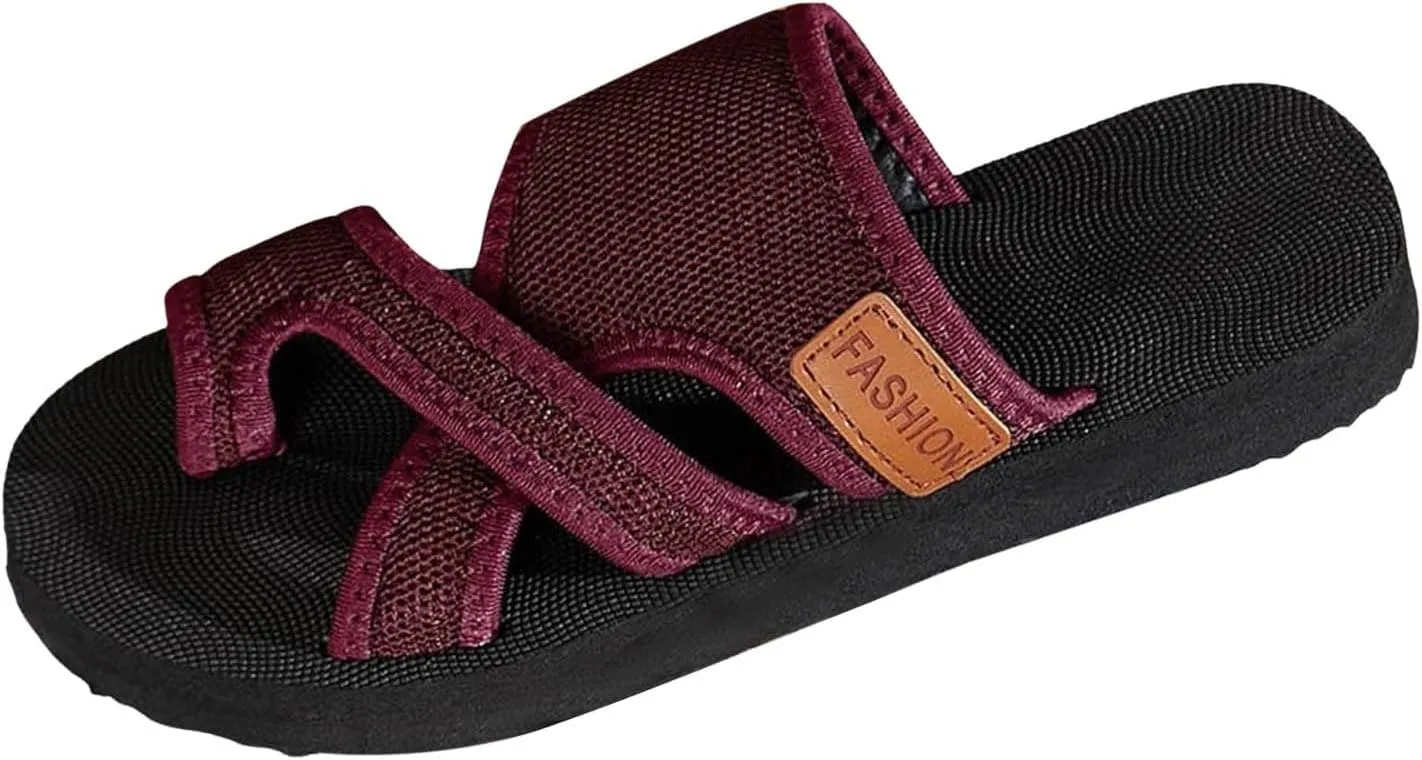 Cathalem Mesh Sandals for Women, Hollow Mesh Slide Sandals for Women 2024 New Comfortable Orthopedic Arch Support
