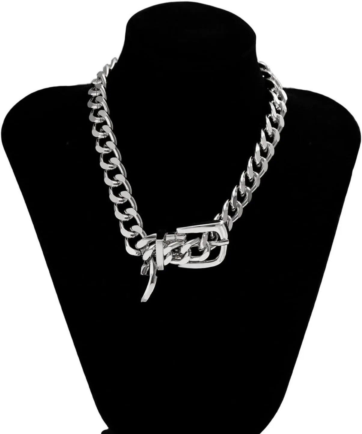 Chunky Gold Necklaces Statement Choker Necklace Paperclip Chain Layered Necklace Chain Punk Thick Necklace Accessories for Women