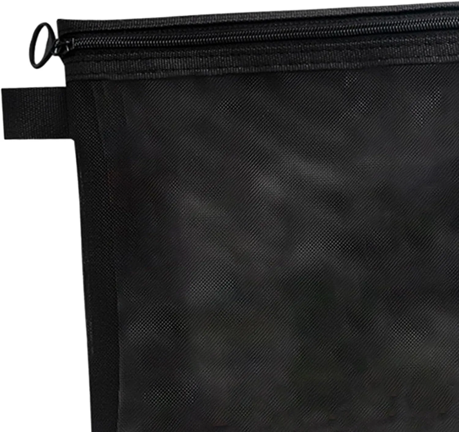 Cosmetic Pouch Bag, Portable Mesh Travel Bag, Toiletries Makeup Pouch, Mesh Organizing Pouch for Men Travel Accessories, Black S