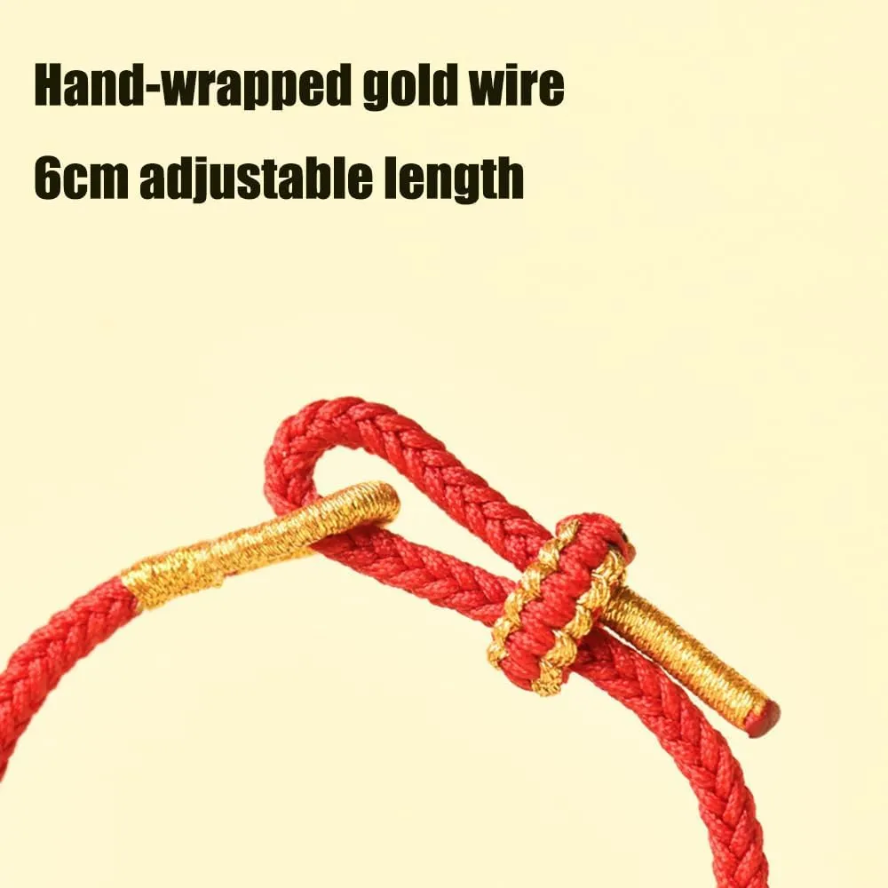 Delicate Pure Handmade Braided Bracelets for Women Men, Feng Shui Braided Flower Bracelets, Lucky Jewelry Gifts