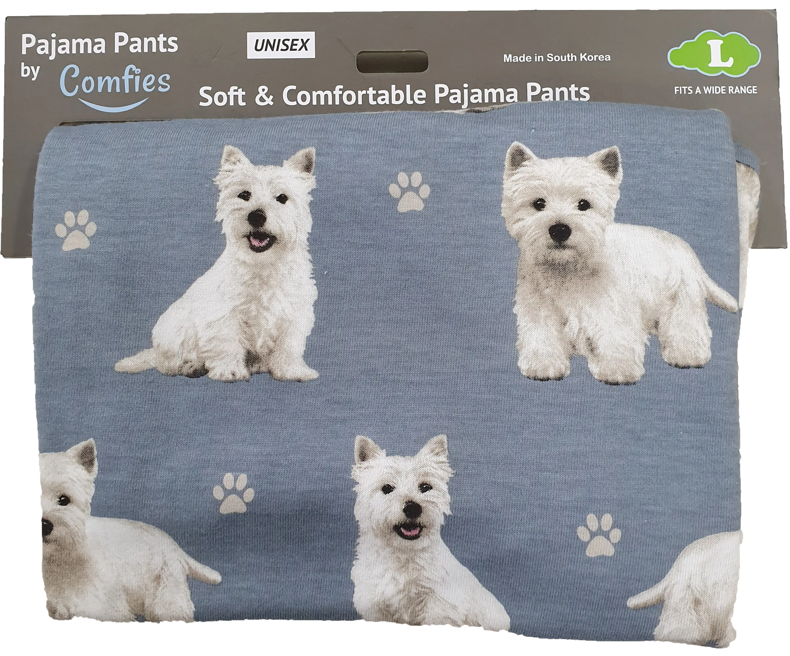 Dog Print Lounge Pants - Westie