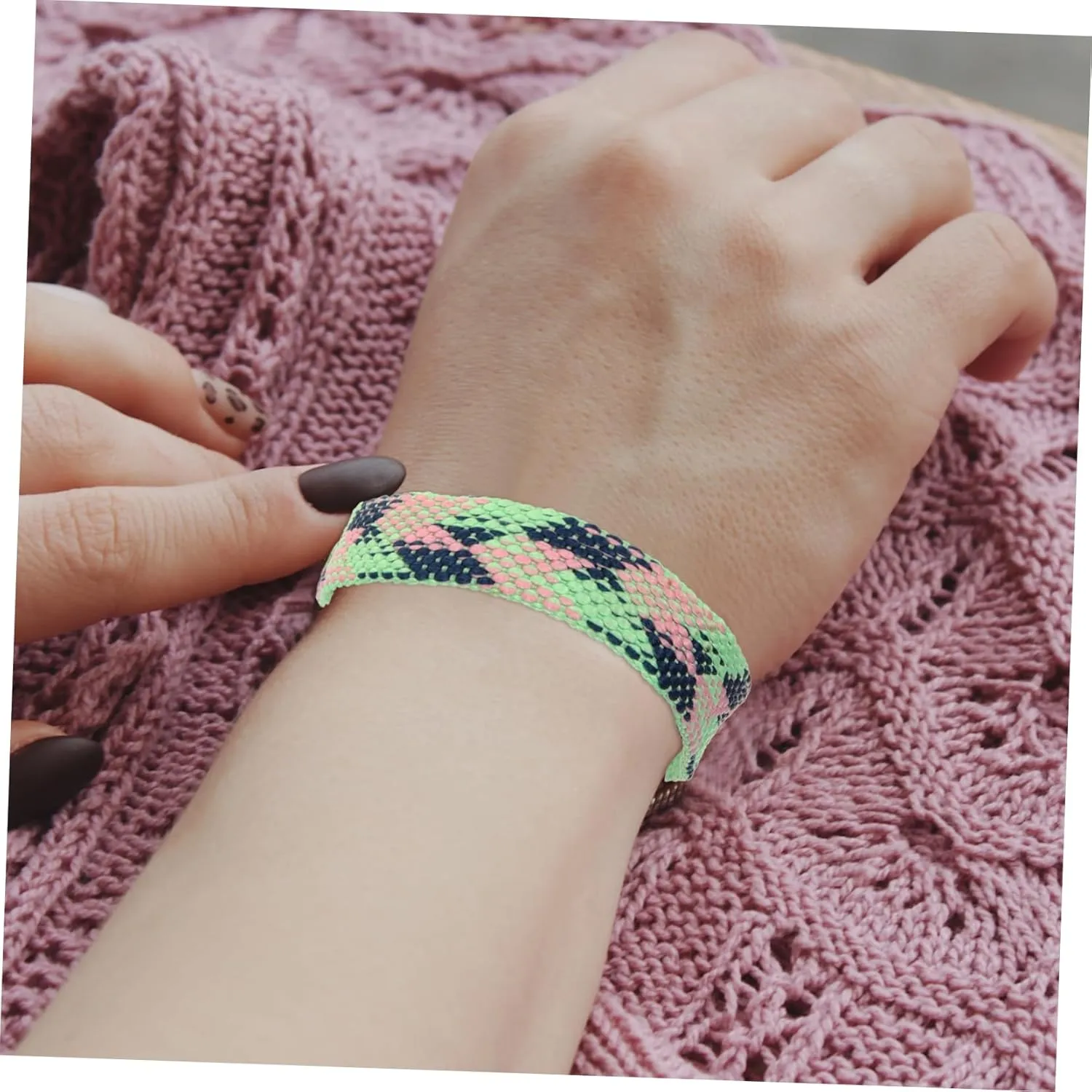 ERINGOGO Ethnic Style Bracelet Friendship Bracelets Dainty Bead Women Cute Wrist Straps Bracelets Portable
