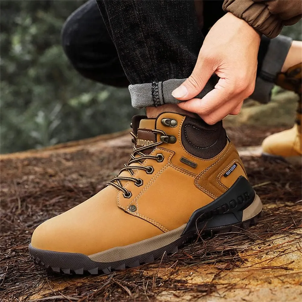 GEXECEUSS Hiking Boots for Men Breathable Non-Slip Casual Low-Top Sneakers for Trailing Trekking Outdoor Leather Walking Shoes