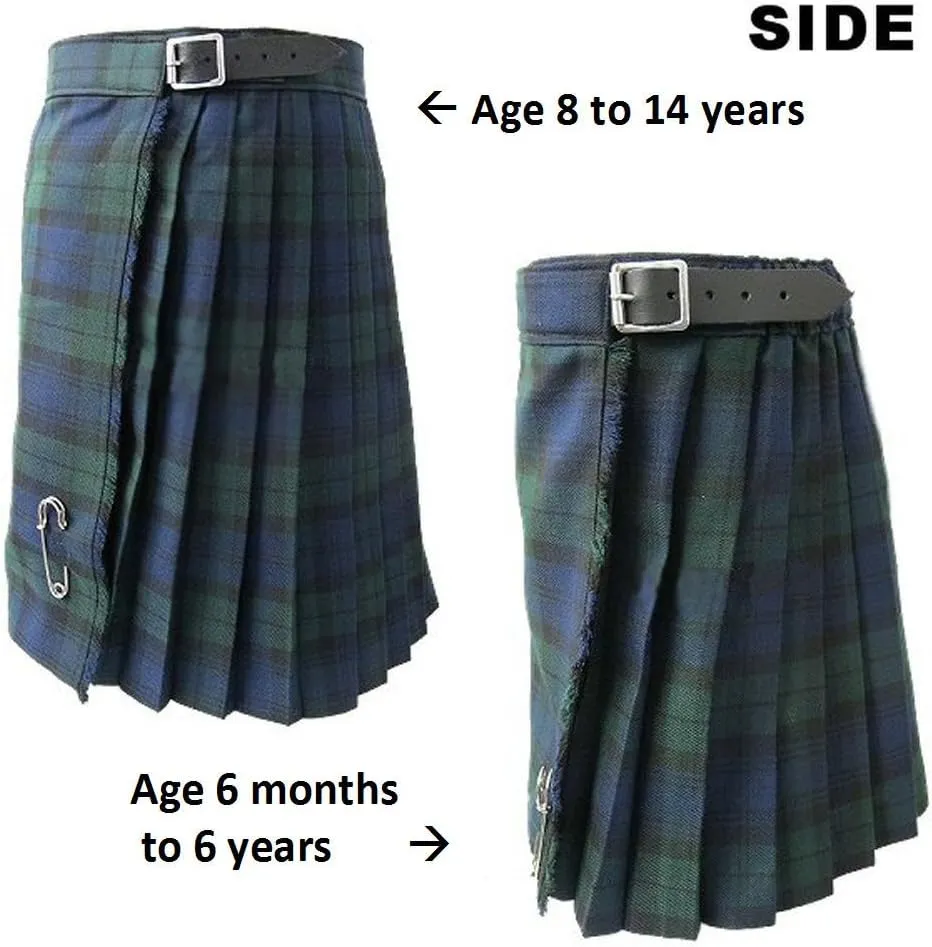 Girls Pleated Tartan Kilt Skirts