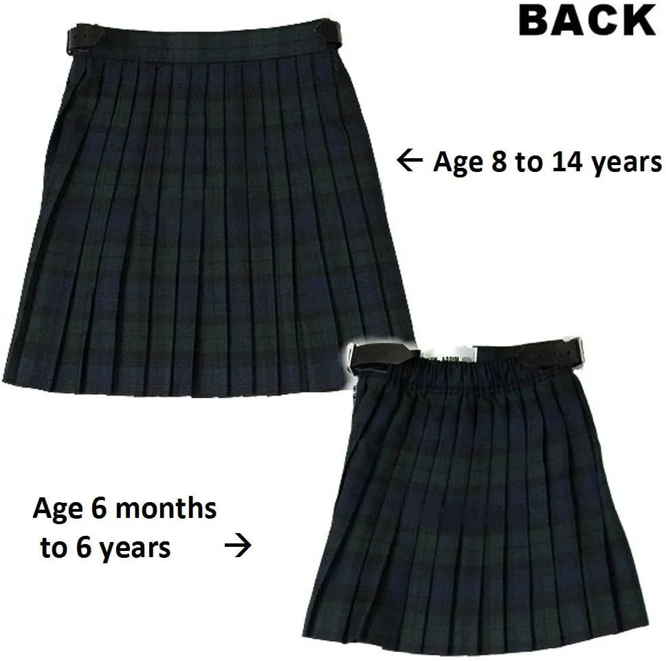 Girls Pleated Tartan Kilt Skirts