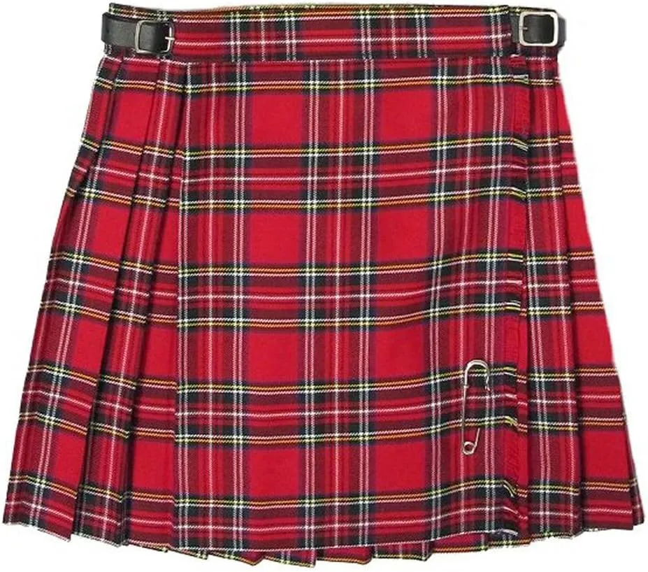 Girls Pleated Tartan Kilt Skirts