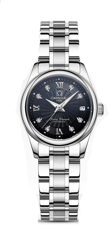 Gosasa Relogio Feminino Luxury Women Mechanical Watches Ladies Waterproof Crystal Sapphire Automatic Wristwatch Calendar Clock