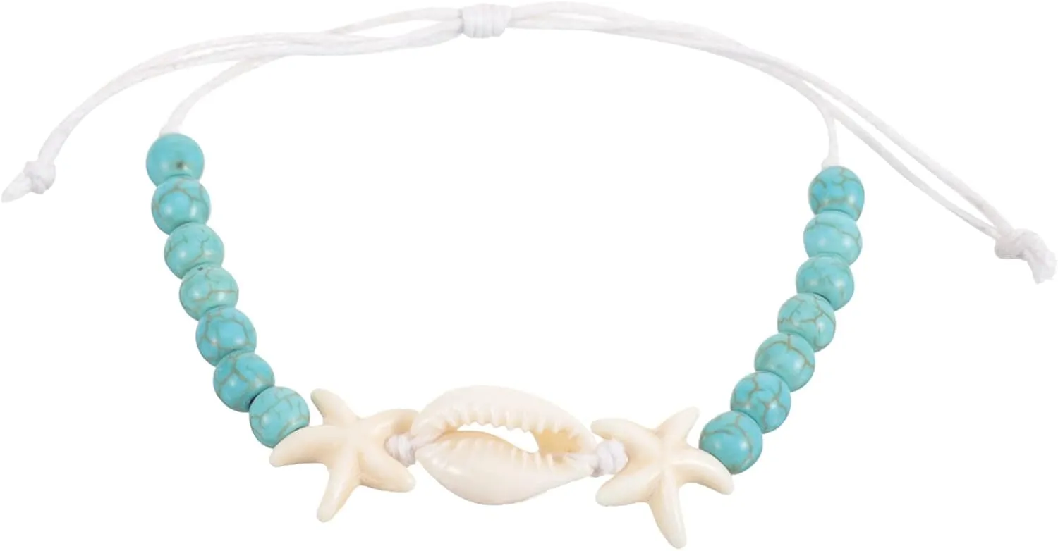 Hand Woven Bracelet for Women Delicate Chain Shell Decor Simple Wrist Decoration for Friends and Loved Stylish Accessory for Any Occasion