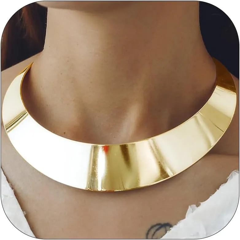 Harry and Henry Chunky Gold Toggle Necklace Trendy Silver Cuban Link Chain Choker Toggle Bar Clasp Necklaces for Women Chunky Statement Necklaces Jewelry Gifts