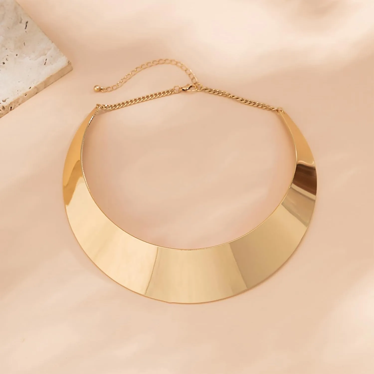 Harry and Henry Chunky Gold Toggle Necklace Trendy Silver Cuban Link Chain Choker Toggle Bar Clasp Necklaces for Women Chunky Statement Necklaces Jewelry Gifts