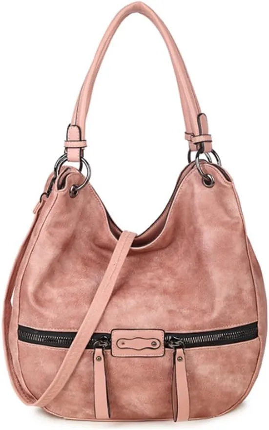 Hobo Top-handle Purse Satchel for Women Soft Faux Leather Handbag Shoulder Crossbody Bag Tote Blue