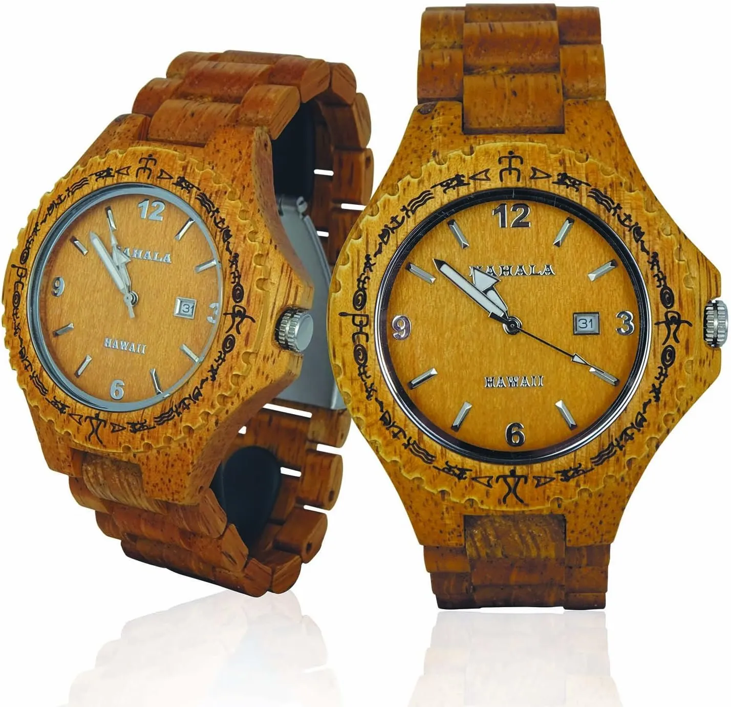 Hula Girl Handmade Hawaiian Wooden Watch (Kahala 1M)
