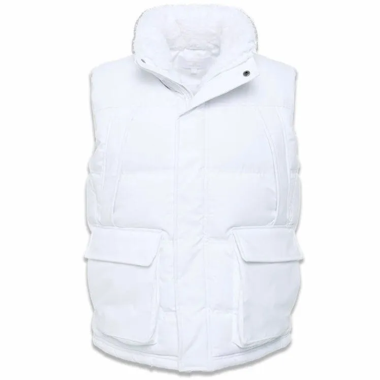Jordan Craig Yukon White Puffer Vest with Fur Lining - Model 9371V