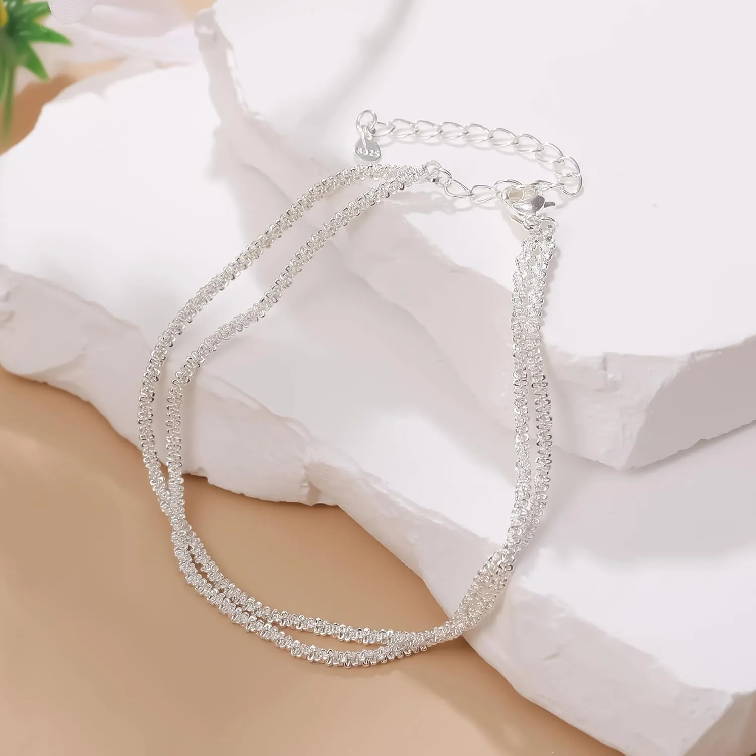 Layered Bracelets for Women,Dainty 14K Gold Plated Bracelets Stack,Link Chain Bracelet Stackable Non Tarnish Jewelry Gifts for Women