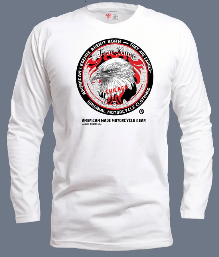 Men's Eagle Head Coin  Rider (White)