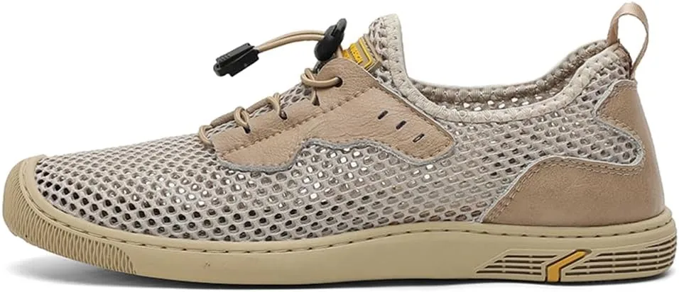 Men's Mesh Breathable Walking Shoes Outdoor Lightweight Slip-on Mesh Casual Shoes Hiking Shoes