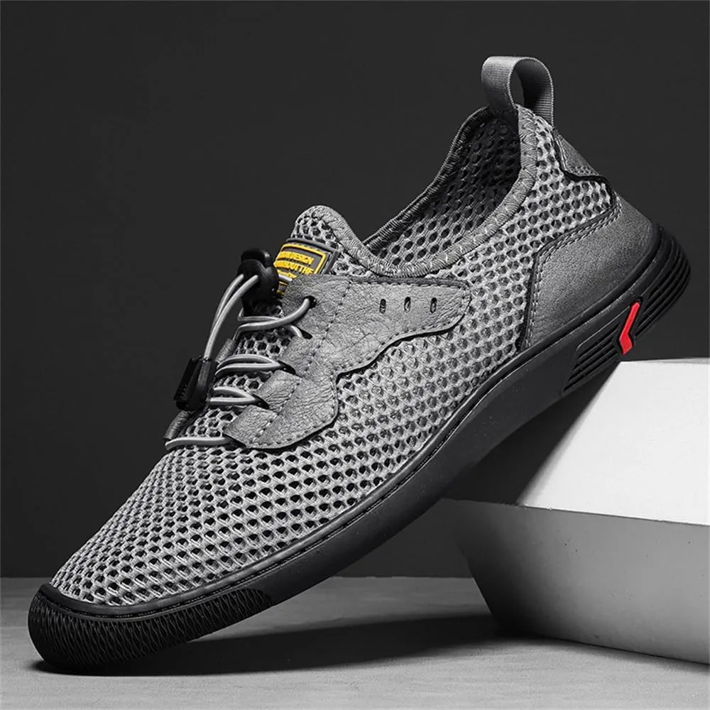 Men's Mesh Breathable Walking Shoes Outdoor Lightweight Slip-on Mesh Casual Shoes Hiking Shoes