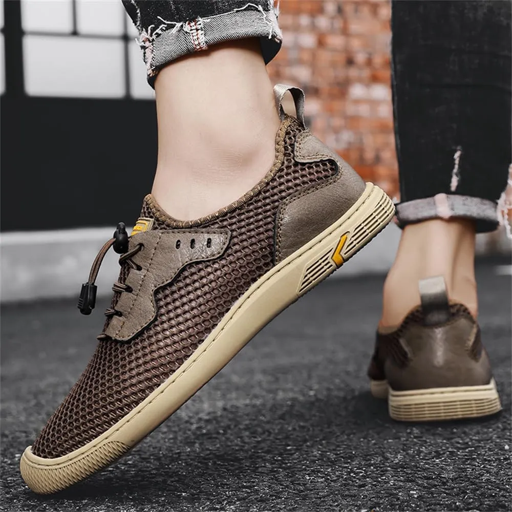 Men's Mesh Breathable Walking Shoes Outdoor Lightweight Slip-on Mesh Casual Shoes Hiking Shoes