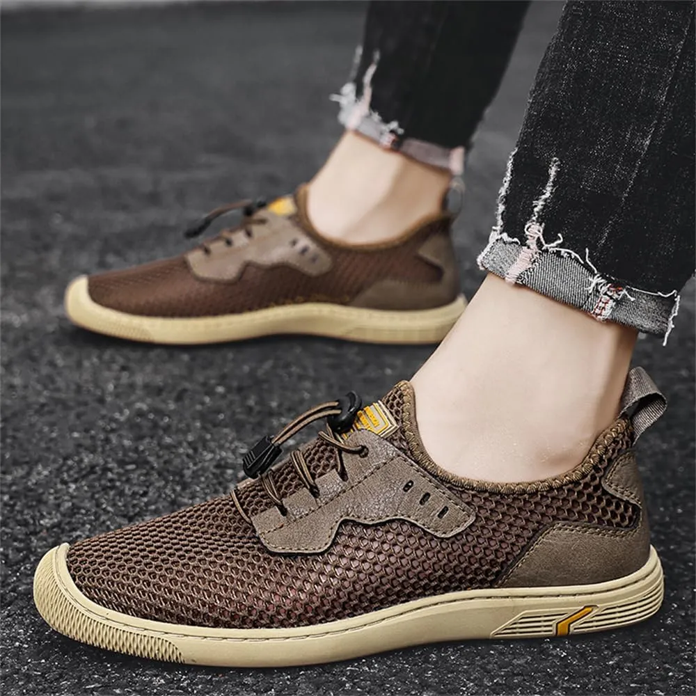 Men's Mesh Breathable Walking Shoes Outdoor Lightweight Slip-on Mesh Casual Shoes Hiking Shoes