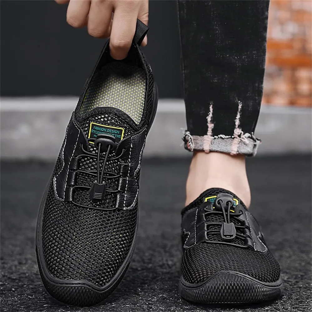Men's Mesh Breathable Walking Shoes Outdoor Lightweight Slip-on Mesh Casual Shoes Hiking Shoes