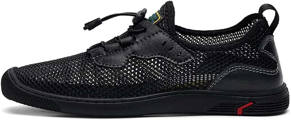 Men's Mesh Breathable Walking Shoes Outdoor Lightweight Slip-on Mesh Casual Shoes Hiking Shoes