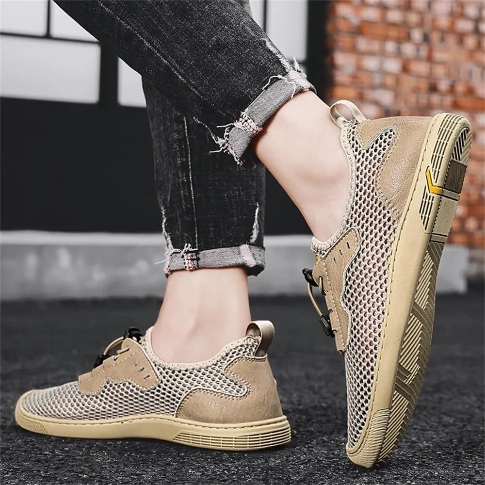 Men's Mesh Breathable Walking Shoes Outdoor Lightweight Slip-on Mesh Casual Shoes Hiking Shoes
