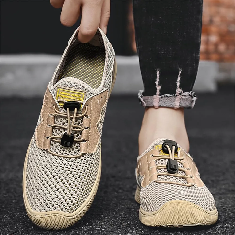 Men's Mesh Breathable Walking Shoes Outdoor Lightweight Slip-on Mesh Casual Shoes Hiking Shoes