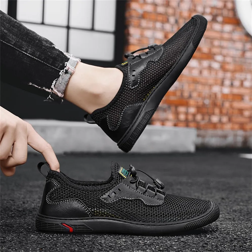 Men's Mesh Breathable Walking Shoes Outdoor Lightweight Slip-on Mesh Casual Shoes Hiking Shoes