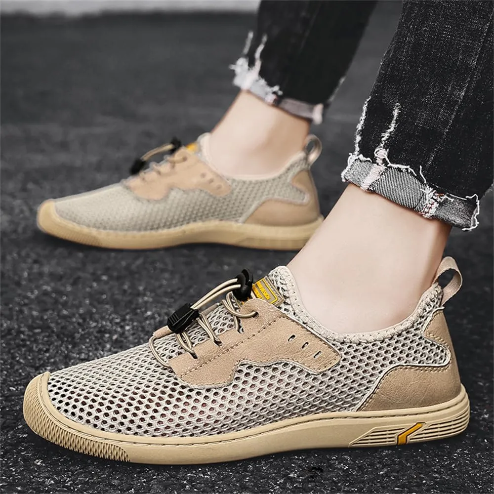 Men's Mesh Breathable Walking Shoes Outdoor Lightweight Slip-on Mesh Casual Shoes Hiking Shoes
