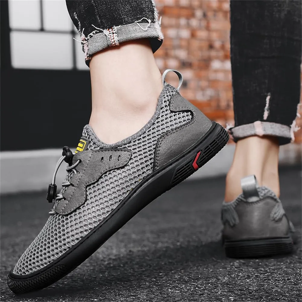 Men's Mesh Breathable Walking Shoes Outdoor Lightweight Slip-on Mesh Casual Shoes Hiking Shoes