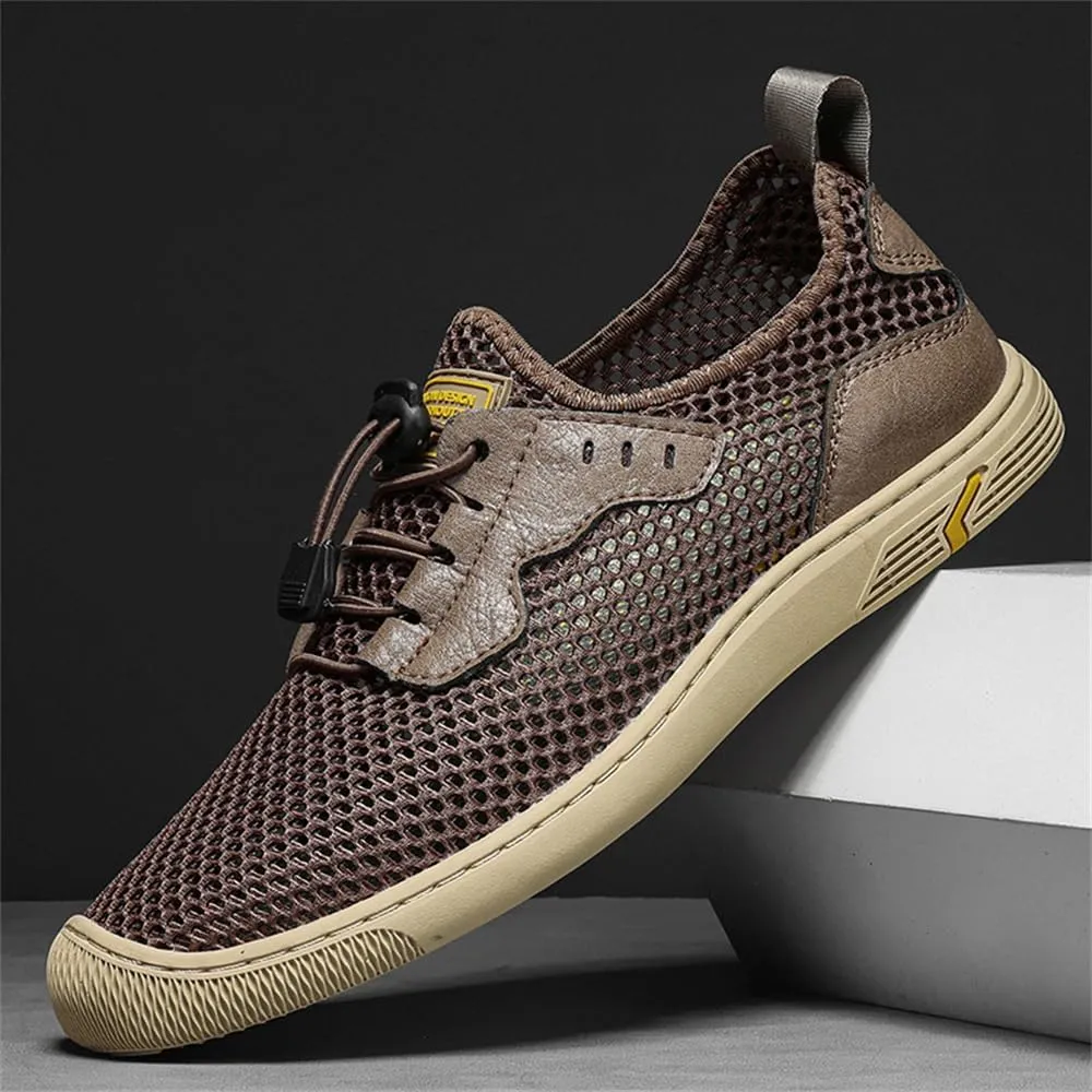 Men's Mesh Breathable Walking Shoes Outdoor Lightweight Slip-on Mesh Casual Shoes Hiking Shoes