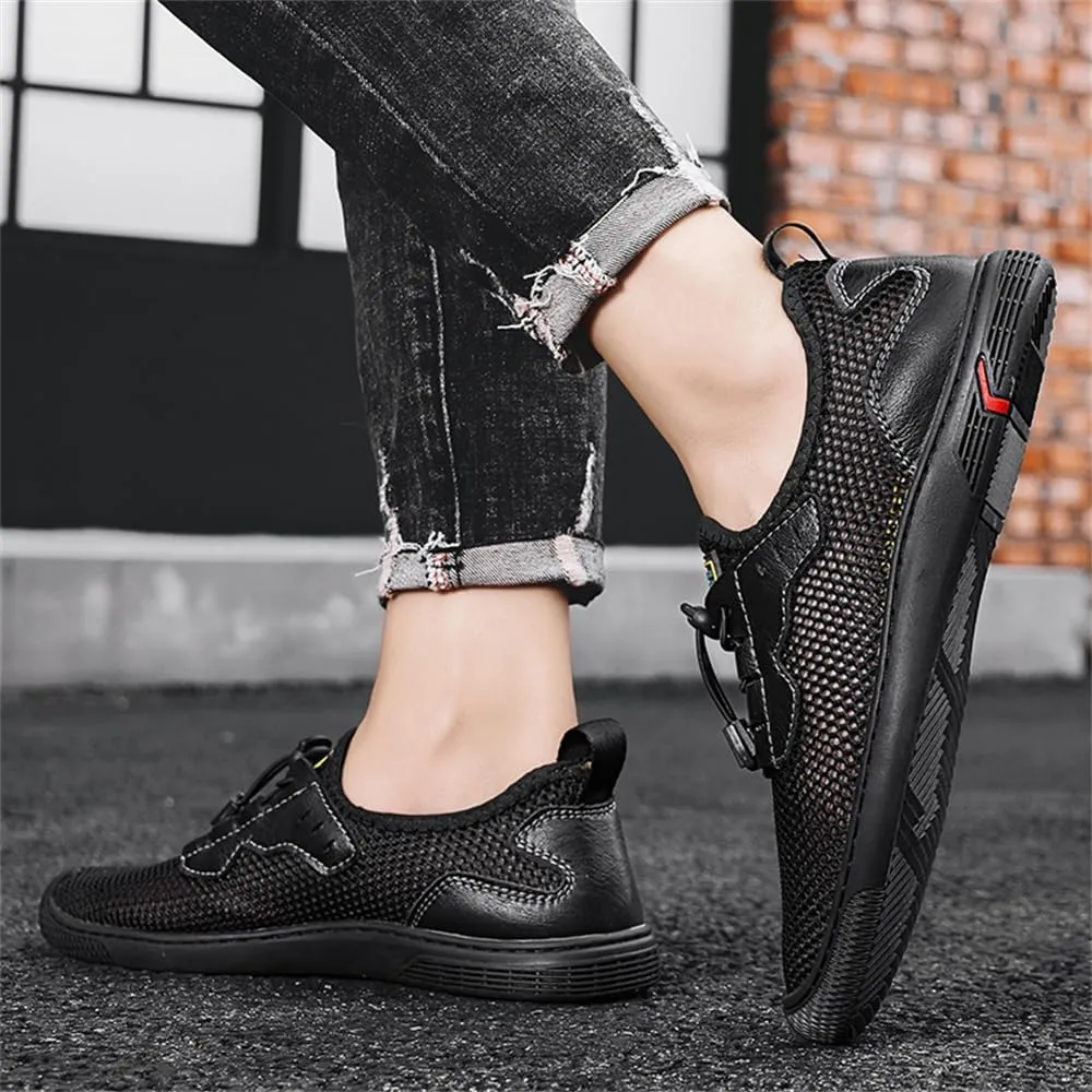 Men's Mesh Breathable Walking Shoes Outdoor Lightweight Slip-on Mesh Casual Shoes Hiking Shoes