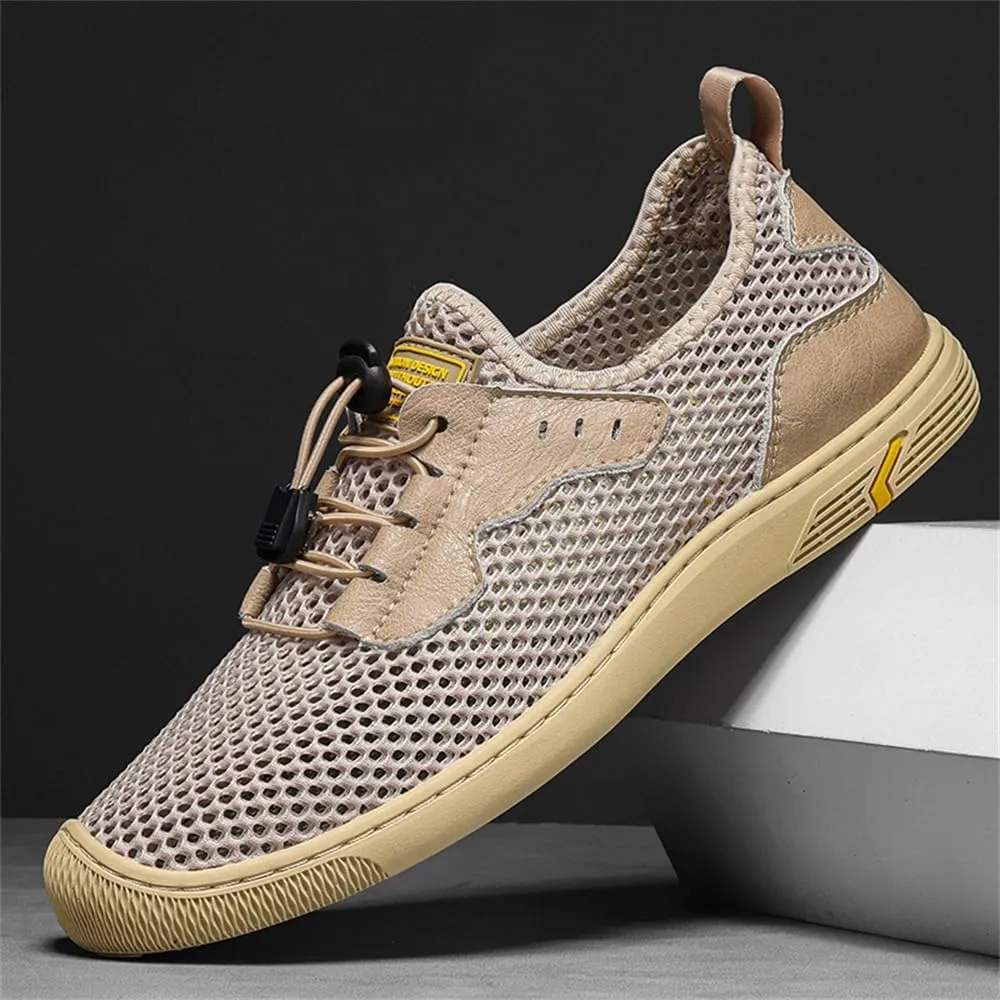 Men's Mesh Breathable Walking Shoes Outdoor Lightweight Slip-on Mesh Casual Shoes Hiking Shoes