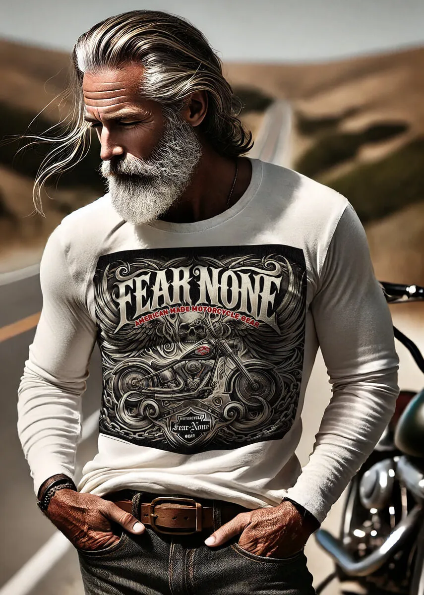 Men's "Steel Skull Wall" rider thick sweatshirt