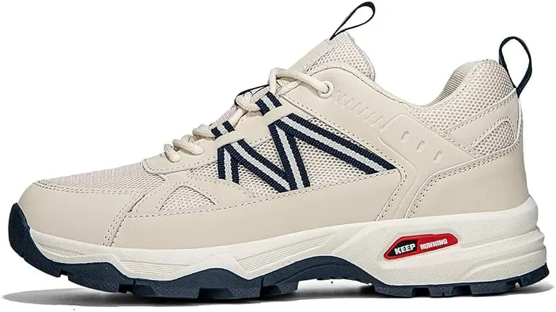 Men's Trail Running Shoes Hiking Shoes Breathable Mesh Upper Lace-Up Travel Shoes
