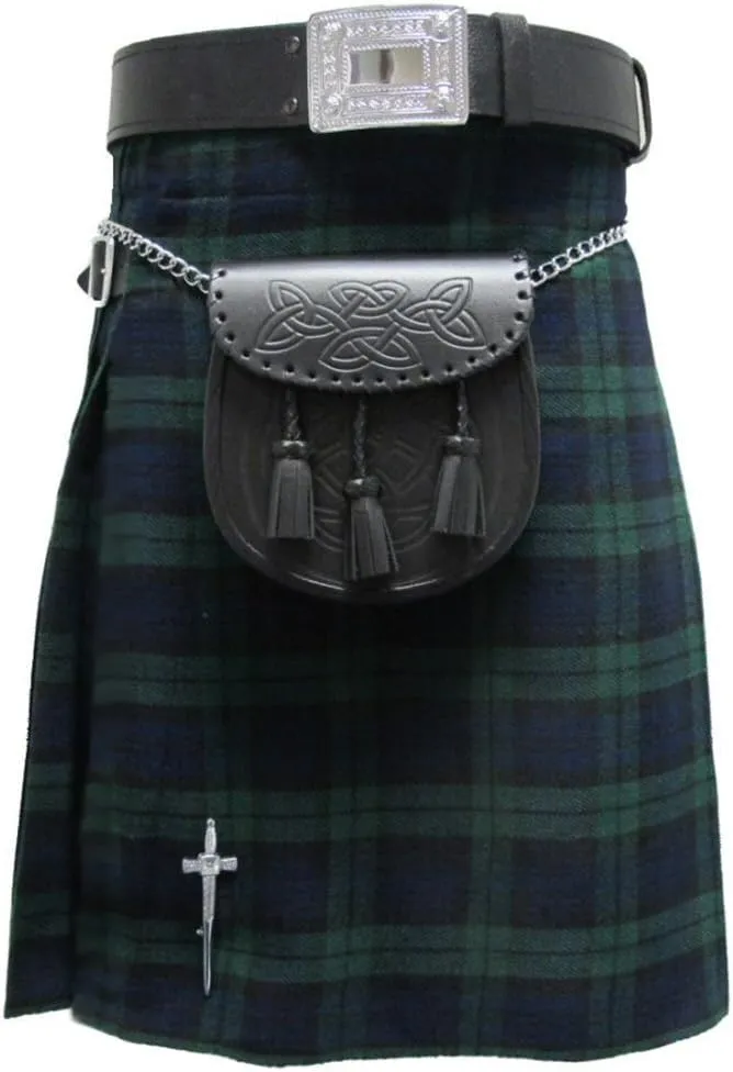 Mens Value Scottish Kilts with 24 Inch Length