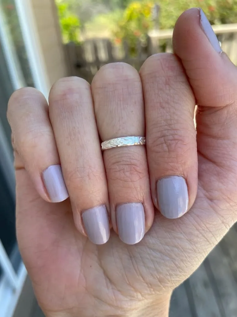 Midi rings  Sterling silver knuckle ring  Pattered stacking ring  Midi ring  Silver ring (1)