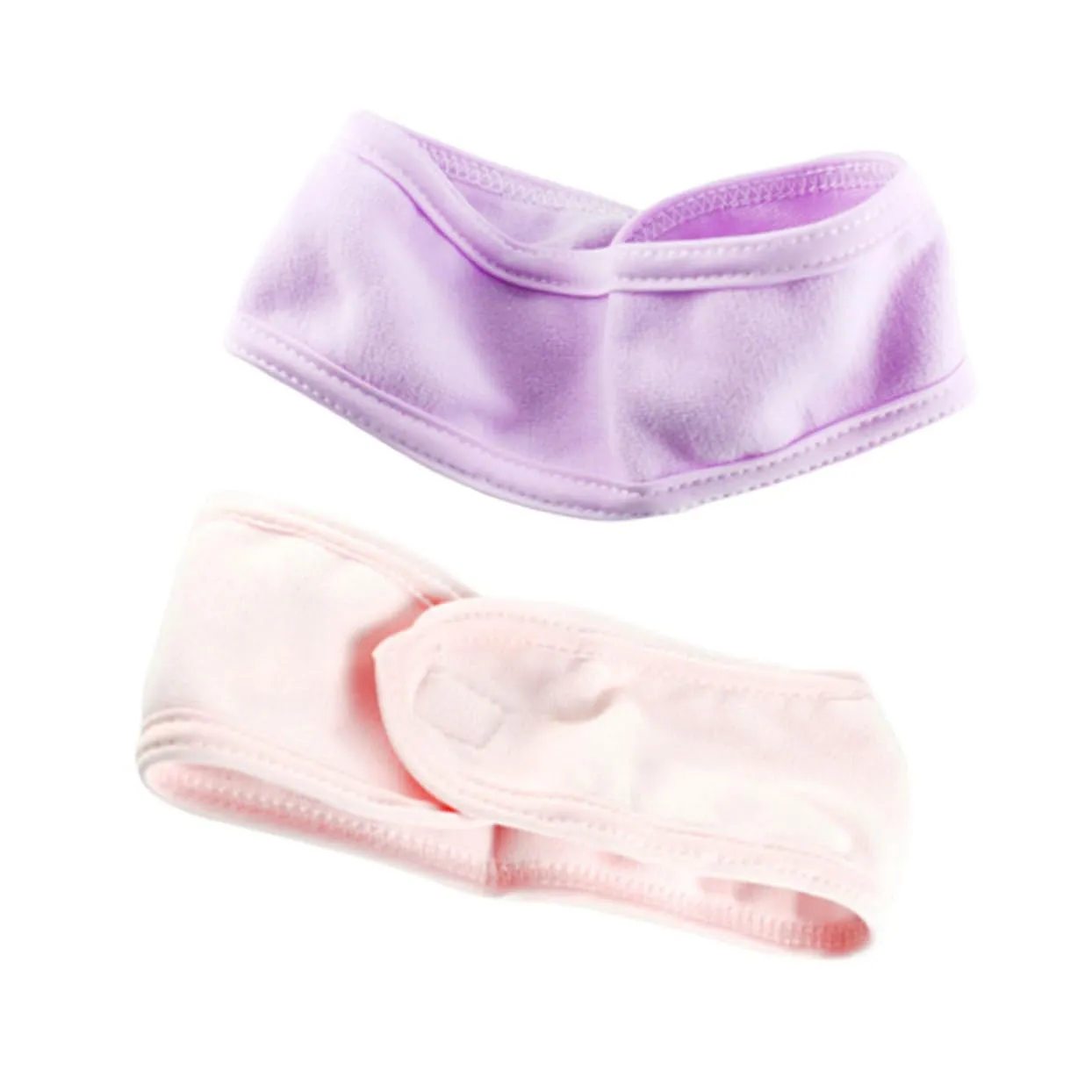 NOLITOY 2Pcs Knitted Hair Bands for Women Wide Spa Yoga Headbands Non Slip Design Comfortable Breathable for Beauty Salons Workouts and Daily Wear Purple Pink